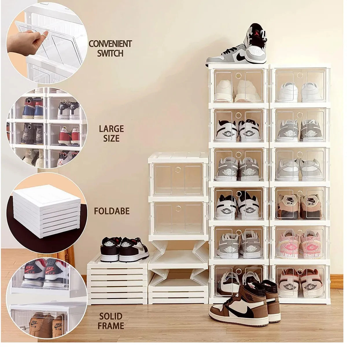 ZAPATERA PLEGABLE 6 NIVELES