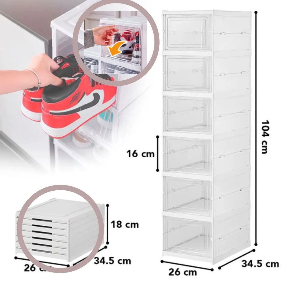 ZAPATERA PLEGABLE 6 NIVELES